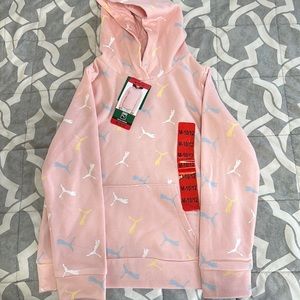 Kids pink puma hoodie